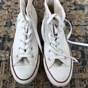 White Hightop Converse